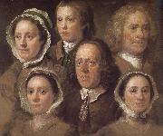 William Hogarth Hogarth s six servants Spain oil painting reproduction